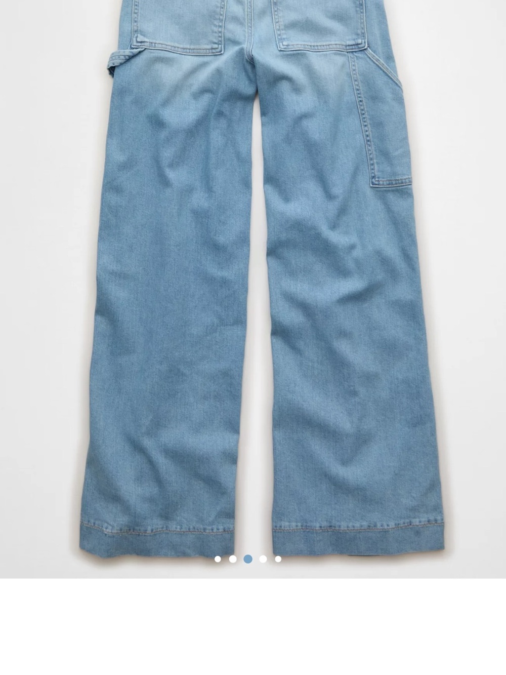 American Eagle Outfitters Light Blue Wide-Leg Jeans - Picture 4 of 9